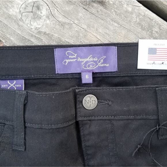 Not Your Daughters Jeans Black Crop Pants - Picture 2 of 7